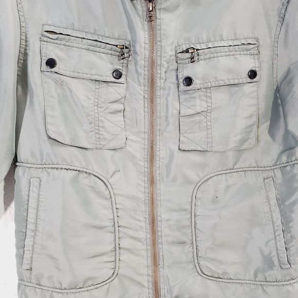 CPT by Cockpit USA military garmen nylon zippered army green jacket size medium - Picture 8 of 16